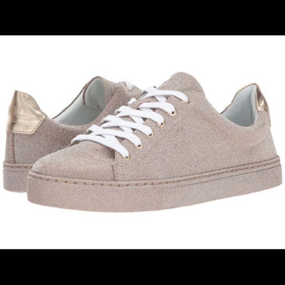 Schutz Clayton Rose Gold/ Silver sneakers